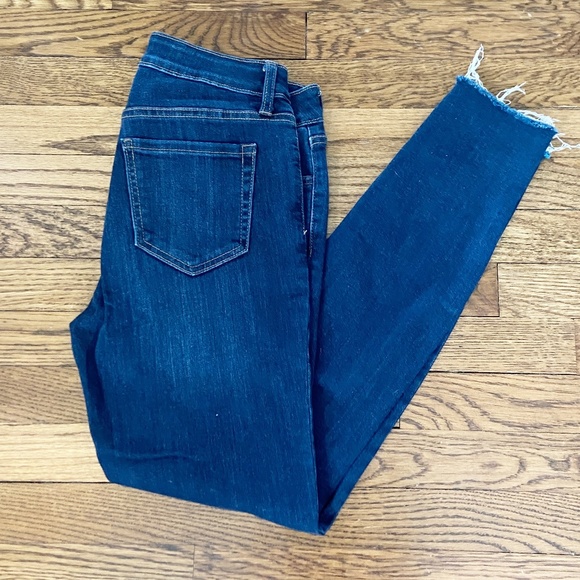 JBD Denim - JBD | Mid Rise Button Fly Skinny Jeans Raw Hem